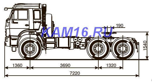 КАМАЗ 53504-6030-46 ТЯГАЧ