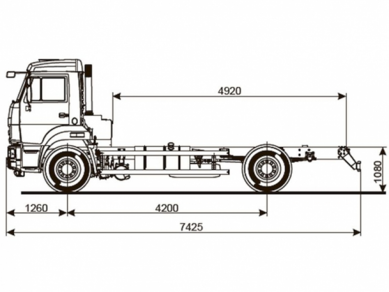 43253-3910-69(G5) Шасси КамАЗ